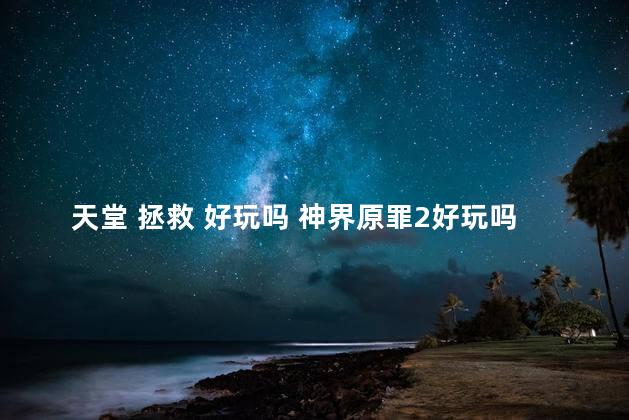 天堂 拯救 好玩吗 神界原罪2好玩吗